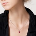 thumbnail image 5 of Everly Women's Created Ruby Sterling Silver Necklace, 5 of 5