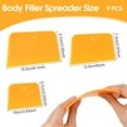 thumbnail image 2 of Auto Body Filler Applicators, 9-Pack Reusable Plastic Applicator Tools for Auto Body Applications, Fillers, Glazes, Caulks, and Repairs.,Yellow, 2 of 6