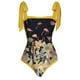 thumbnail image 2 of Traje De Baño Damas 2 piezas de traje de baño atlético de playa para mujer a la moda con vestido para accesorios femeninos (amarillo XL), 2 of 9