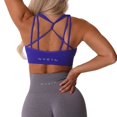 thumbnail image 1 of NVGTN Galaxy Ribbed Seamless Bra Spandex Top Woman Fitness Elastic Breathable Breast Enhancement Leisure Sports Underwear, 1 of 7