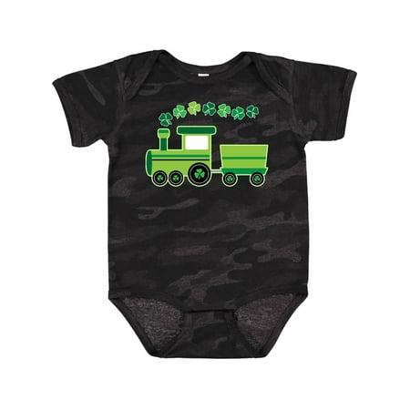 

Inktastic St Patricks Irish Shamrock Train Gift Baby Boy or Baby Girl Bodysuit