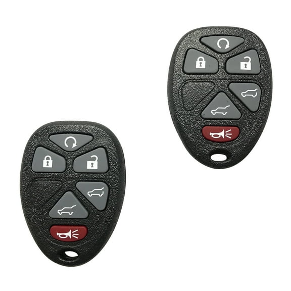 2 New Keyless Entry 6 Button Remote Car Key Fob for Select GM OUC60270 OUC60221