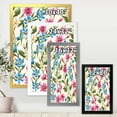 thumbnail image 4 of Designart 'Vintage Blue and Pink Wildflowers' Traditional Framed Art Print, 4 of 4