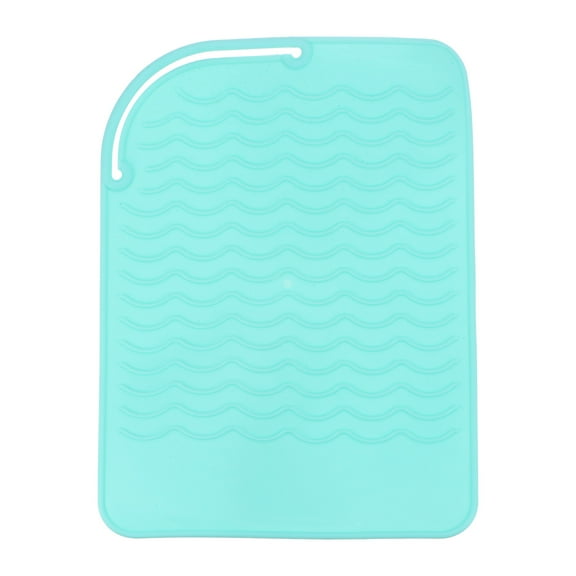 Uxcell Silicone Iron Hair Curling Pad, Multipurpose Iron Hot Resistant Mat Hair Curling Plate, Green