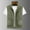 Army Green, variant on Men's Thin Stand Collar Vest Lightweight Outdoor Work Cargo Jacket Multi-bag Sleeveless Outwear