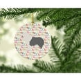 thumbnail image 2 of Old English Sheepdog Merry Christmas Ceramic Ornament 2.8 in x 2.8 in, 2 of 3