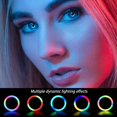 thumbnail image 4 of RGB Ring Light With Tripod Stand Adjustable Phone Tablet Holder For Photography Selfie Video Lighting, 4 of 7
