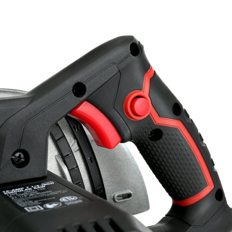 Hyper Tough 12 Amp Corded 7-1/4 inch Circular Saw with Steel Plate