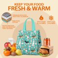 thumbnail image 5 of Husky and Coffee Insulated Lunch Bag for Women & Adults,Large Portable Soft Cooler Lunch Bag,Thermal Food Storage Tote with Pearl Cotton,8.66L,8.75x5.75x9.5 Inch, 5 of 5