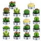 thumbnail image 2 of Velas tipo candelita COCOMOON, cactus, suculentas artificiales, 18 unidades, 2 of 6