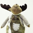 thumbnail image 2 of 20" Gray and Brown Standing Boy Moose Decorative Christmas Tabletop Figure, 2 of 2