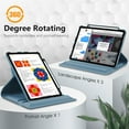 thumbnail image 5 of Fintie Swivel Case for iPad Air 5th Generation (2022) / iPad Air 4th Generation (2020) 10.9 Inch with Pencil Holder - 360 Degree Rotating Stand Cover with Auto Sleep/Wake, 5 of 7