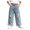 Blue, variant on Qingpeng Girls Denim Pants Full Length Wide Leg Ripped Knee Casual Autumn Winter Daily Wear Pants for Kids