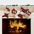 thumbnail image 2 of 4Pcs/Set ​Pet Christmas Stockings Burlap Plaid Stocking For Cat Dogs Holiday Hanging Socks For Fireplace Tree Christmas Decoration, 2 of 6