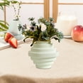 thumbnail image 5 of Taotanxi Plastic Imitation Glazed Vase Living Room Flower 5.9" Centerpieces Coffee Table Decor, Silk Flower Arrangements for Home Decor Indoor Fake Flower Bouquet for Dining Room Kitchen Wedding, 5 of 6