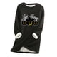 thumbnail image 2 of ICHUANYI Clearance Halloween Printed Patterns Women Thick Fleece Sweatshirt Winter Velvet Warm Underwear Top Underlay ICHUANYI "ICHUANYI", 2 of 3