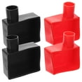 thumbnail image 1 of KAKOWELY car battery terminal caps 4Pcs Car Battery Terminal Protector Caps High Temperature Silicone Battery Terminal Insulator Covers Soft Terminal Protection for Car Battery Electrodes, 1 of 5