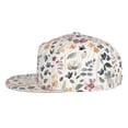 thumbnail image 3 of Gaeub Watercolor Floral Flat Bill Snapback Hats Baseball Caps with Adjustable for Running Workouts and Outdoor Activities, 3 of 9
