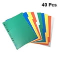 thumbnail image 3 of EeaseCA 40PCS A4 Colorful Index Page Classified Lables Plastic Tab Dividers (Color Printed Number), 3 of 6