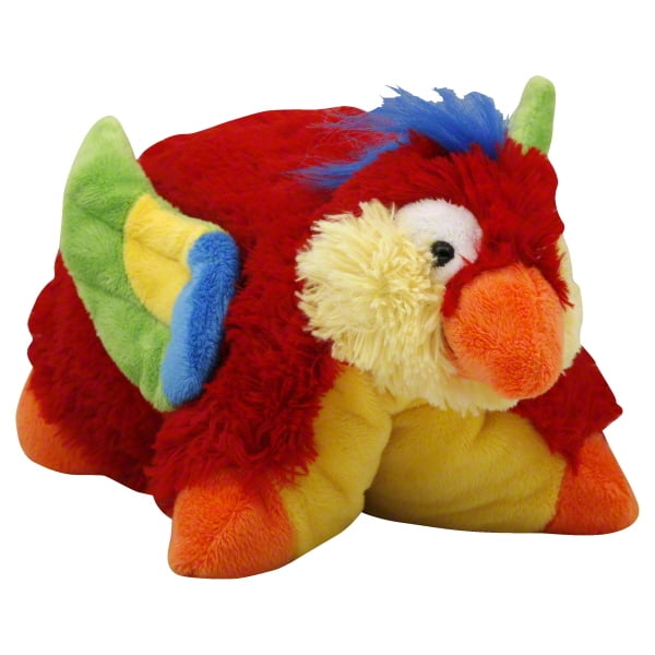 Pillow Pet Pee Wees tropical parrot gift birthday girl boy girl 12.5"X11"X4.5" 