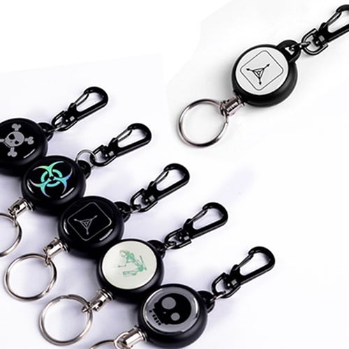 SmartBy Anti Lost Anti Theft Super Strong Steel Wire Retractable Key Chain Key Ring