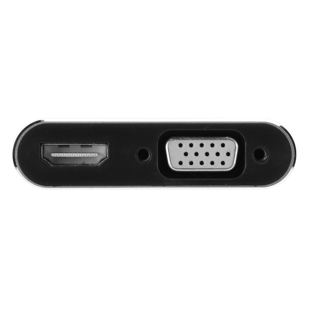 Dock USB C Adapter Type-C Adapter USB C Dongle Work For Office Silver,Gray