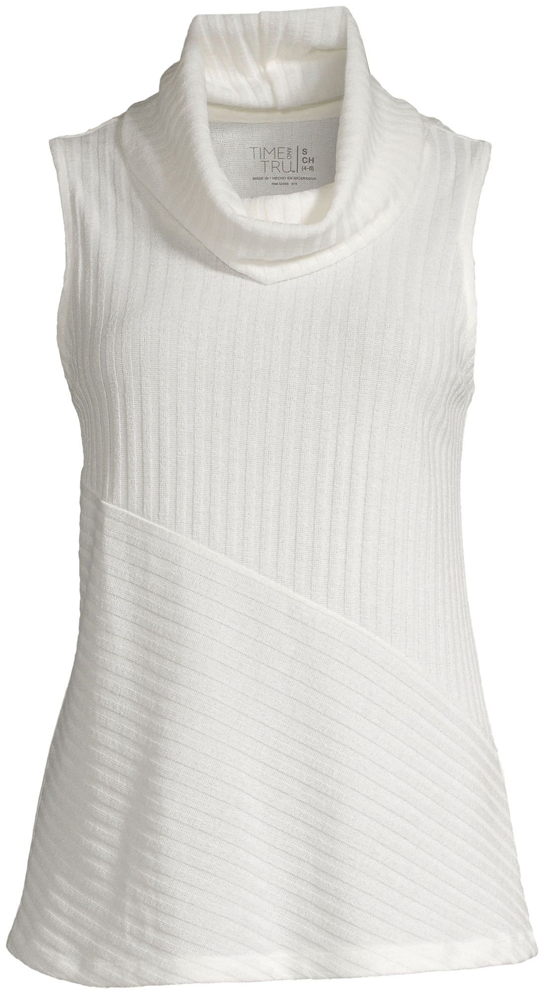 Time and Tru Women's Sleeveless Turtleneck Sweater - image 2 of 5