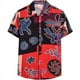 thumbnail image 5 of Camisas geométricas abstractas para hombres, camisetas con estampado 3D, camisa hawaiana, moda de verano, playa, blusa de manga corta con solapa vintage, ropa de calle, 5 of 5