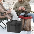 thumbnail image 4 of Sac de Rangement de Camping avec Compartiments Usure Résistant Utilitaire Sac Fourre-Tout Grande Capacité Outils de Plein Air Sac à Main pour les Activités de Plein Air Randonnée BBQ Noir, 4 of 10