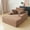 Brown, variant on Magic Home Modern Lazy Sofa Foam Couch Sectional Sofa Togo Sofa Floor Sofa for Bedroom,Living Room,Apartment and Small Space,Single Seat Sofa,Black
