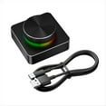 thumbnail image 1 of Perilla de Control de Volumen para Altavoces de Computadora, Controlador de Volumen de Audio, 3 Modos, USB + Bluetooth + Controlador Multimedia Inalámbrico 2.4G., 1 of 6