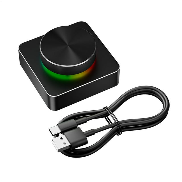 Perilla de Control de Volumen USB para PC, Altavoz, Controlador de Volumen de Audio, 2 Modos, USB + Bluetooth 5.1, Controlador Multimedia