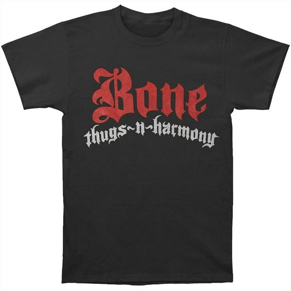 Bone Thugs-N-Harmony Mens Distressed Logo Slim-Fit T-Shirt