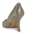 thumbnail image 4 of Vince Camuto Avaden Dark Taupe/Silver Slip On Pointed Toe Stiletto Dress Pump (Dark Taupe/Silver, 9), 4 of 6