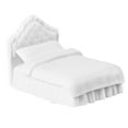 thumbnail image 1 of de Modelo de Cama Individual en Miniatura de 3,1 Pulgadas para Decoraciones de Casa de Muñecas, Suministros de Jardín de Hadas, Accesorios de Micr, 1 of 8