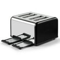 thumbnail image 3 of CUSIMAX 4-Slice Toaster: Extra-Wide Slots, Clear LED Display & Smart Controls (Defrost/Bagel) in Stainless Steel, 3 of 6