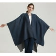 thumbnail image 3 of CoCopeaunt Women Soild Shawls Wraps Ladies Cardigan Poncho Winter Sweater Open Front Coat Warm Scarf, 3 of 5