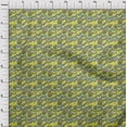 thumbnail image 3 of oneOone Polyester Lycra Lime Green Fabric Abstracts Sewing Craft Projects Fabric Prints By Yard 56 Inch Wide, 3 of 4