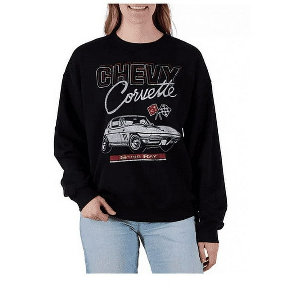 Licensed Women's Medium Chevy Corvette Graphic Sweatshirt