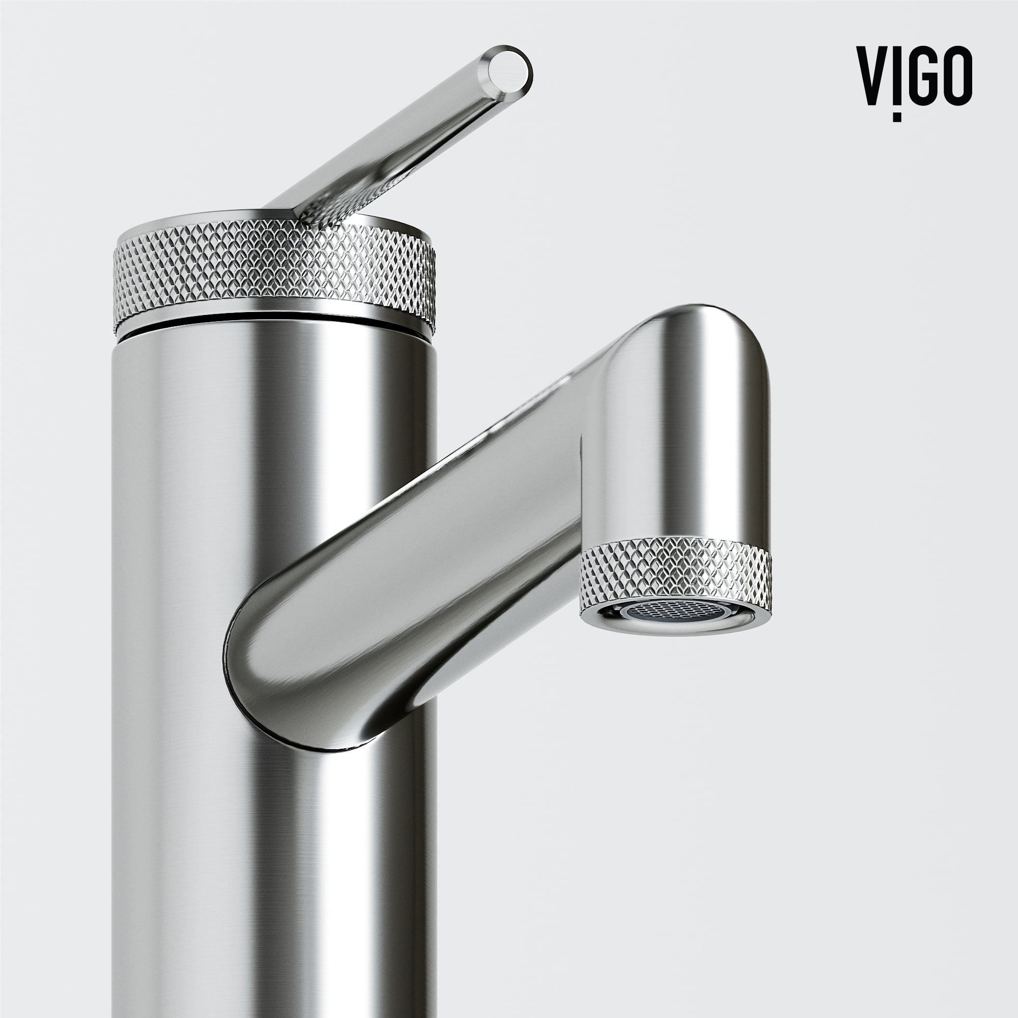 VIGO Sterling Single Handle Single-Hole Bathroom Vessel Faucet in Brushed Nickel