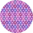 thumbnail image 1 of Ahgly Company Indoor Round Patterned Violet Purple Area Rugs, 8' Round, 1 of 6