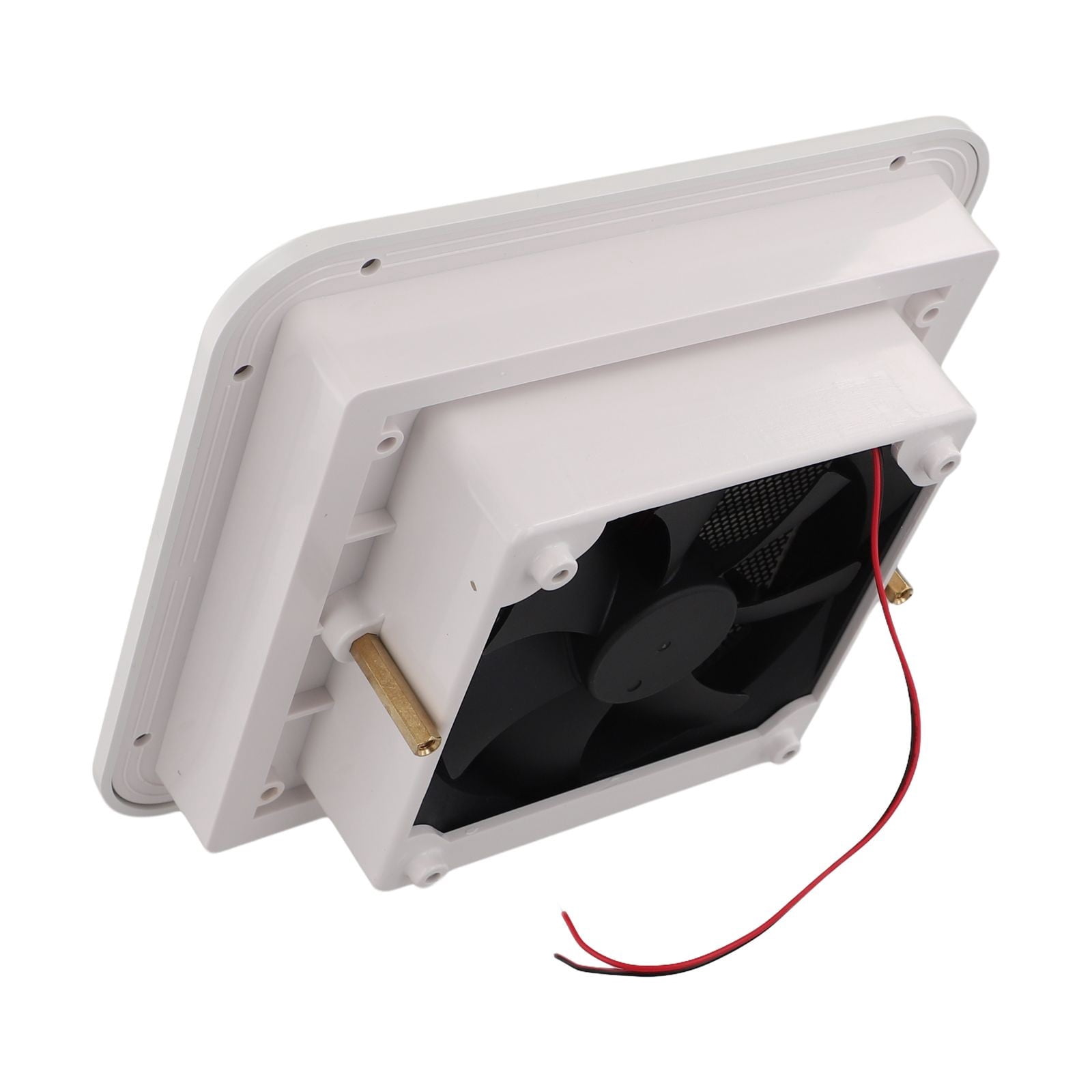 Tekuisi Side Air Vent Ventilation Cooling Exhaust Fan 12V White for RV Caravan Truck Caravan Side Outlet Ventilation Extractor Fan