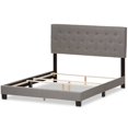 thumbnail image 4 of Baxton Studio Cassandra Tufted King Low Profile Bed in Light Gray, 4 of 7
