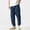 Navy, variant on Men's Jogger Casual Pants, Elastic Waist with Drawstring, Relaxed Silhouette for everyday wear Blue M