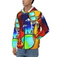 thumbnail image 2 of Lsque Geometry Dash for Mens Full-zip Hoodie, Zip-up Pullover Hooded Sweatshirt, Kangaroo Pocket Hoodie Ideal for Daily Wear, Travel, and Home-3X-Large, 2 of 8
