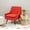 Pimento, variant on Linon Parkside Lounge Chair, Faux Sherpa