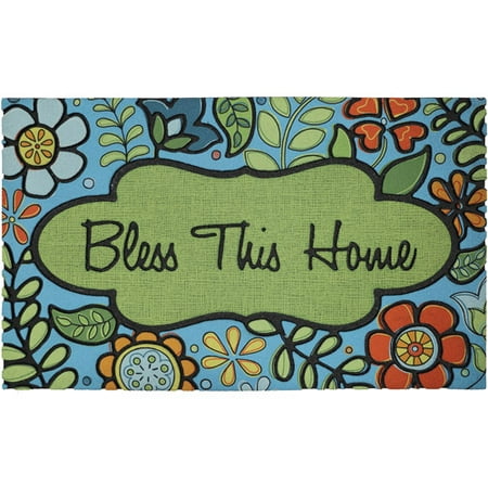 Mohawk 1 6 X 2 6 Home Floral Blessing Crum Multicolor Rubber Mat