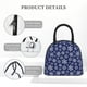 thumbnail image 4 of Easygdp Snowflakes On Dark Blue Bolsa de Almuerzo Insulada Grande, Forro de Aluminio, Diseño Espacioso, a Prueba de Fugas, Ideal para Trabajo, Picnics, Viajes y Actividades al Aire Libre, 4 of 6