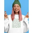 thumbnail image 2 of Positive Thinking More Energy Sweatshirt Women -Image by Shutterstock, Female Small, 2 of 4