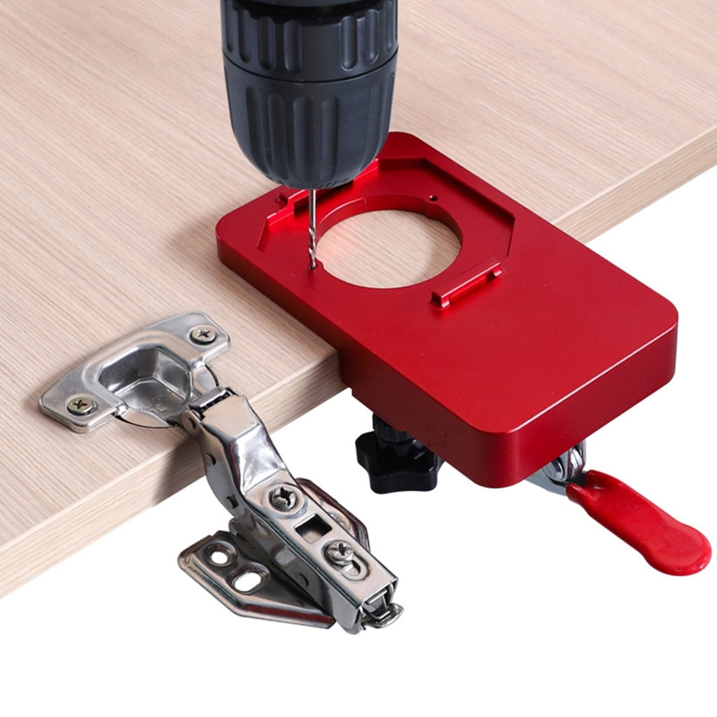 MOMOJIA 35mm Hinge Punch locator Hinge Boring Jig Positioning Plate Hinge Drilling Jig